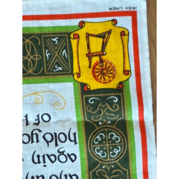 Irish Linen Wall Hanging/Tea Towel With An Irish Blessing No. 1 NWT - Picture 7 of 12